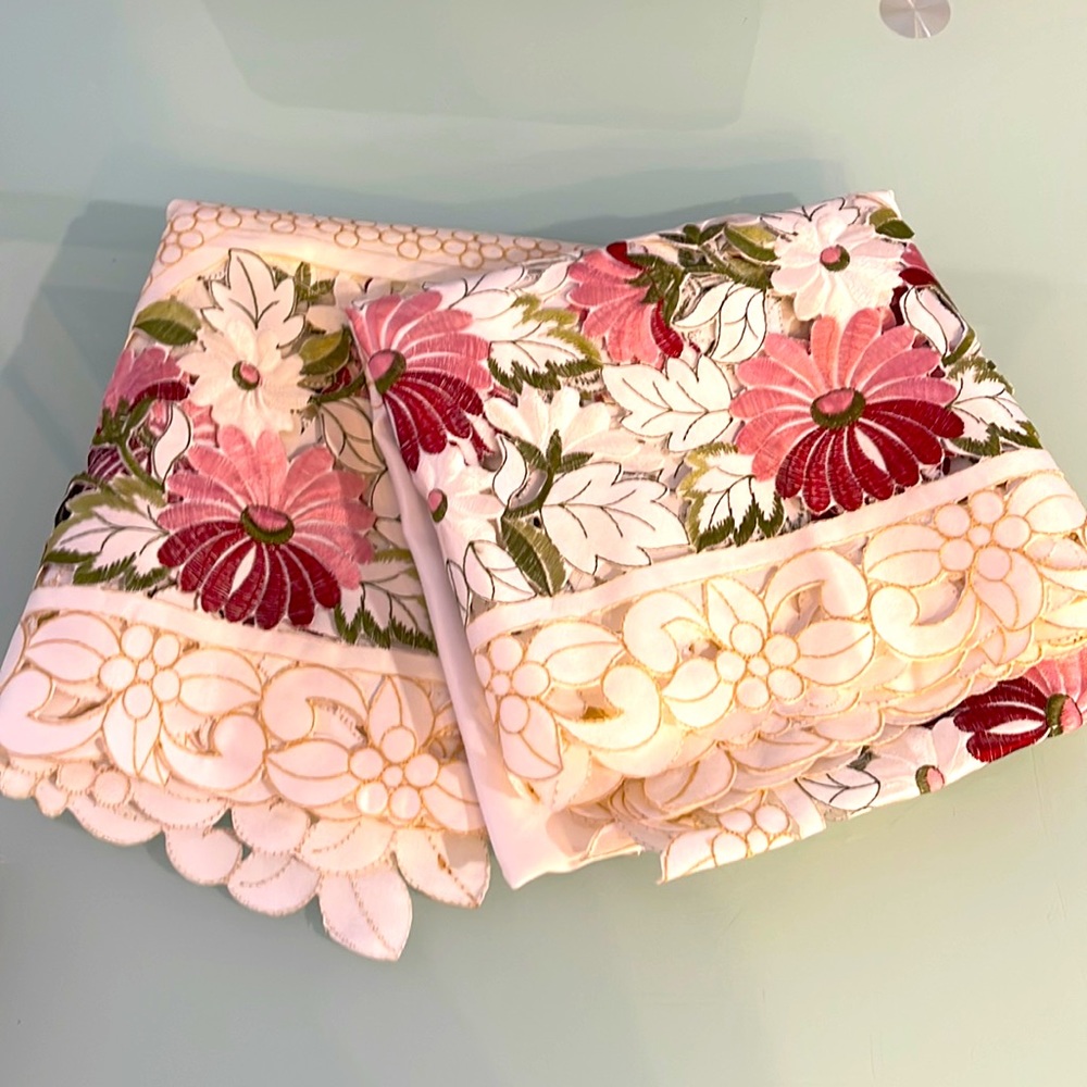 2/$50 Vintage Italian Designed BBQ Table Cloths (NWOT)